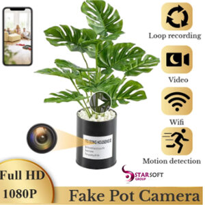 1080P HD Mini WIFI Camera Plant pot