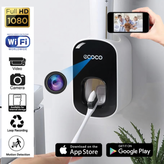 1080P  UHD WiFi Hidden camera disguised as a toothpaste dispenser