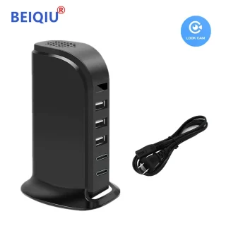 Multi-function USB power strip WiFi multi-interface HD home security supports mobile phone charging