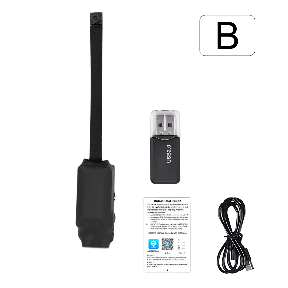 1080P WiFi Mini Camera,Add Card reader DIY WiFi Module Camera Built in Microphone,motion detection,Video Recorder Remote view