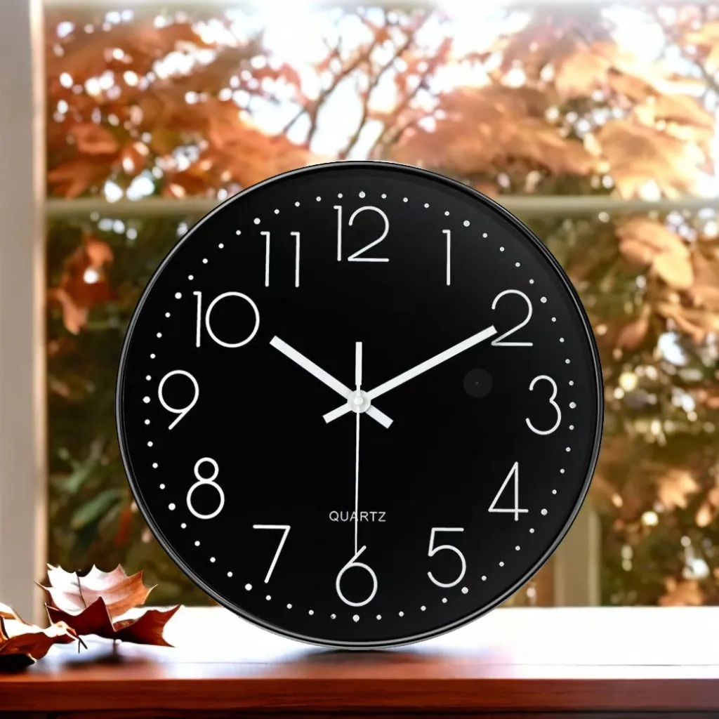 8inch Creative IP Nanny Wall Clock Home Electronic Clock Support TF Card With Wi and Fi Nanny DIY Clock