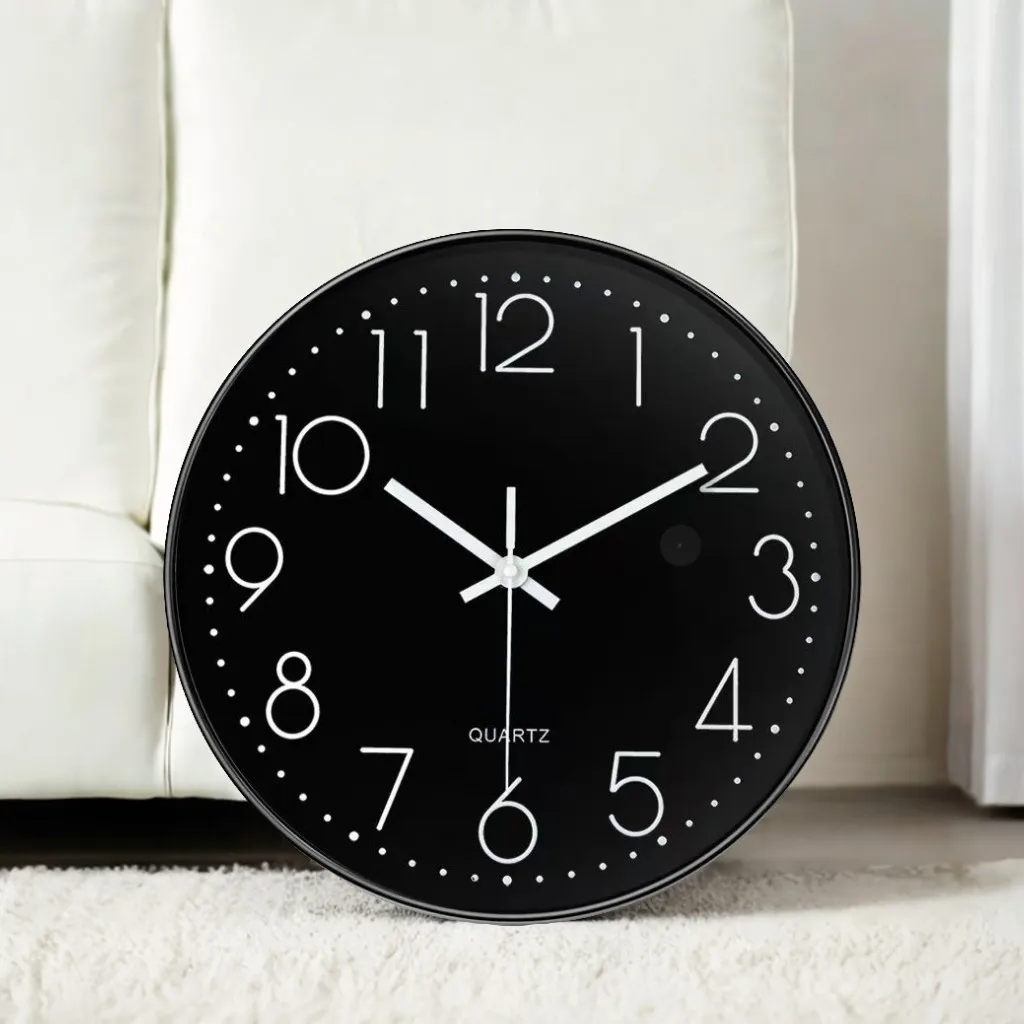 8inch Creative IP Nanny Wall Clock Home Electronic Clock Support TF Card With Wi and Fi Nanny DIY Clock