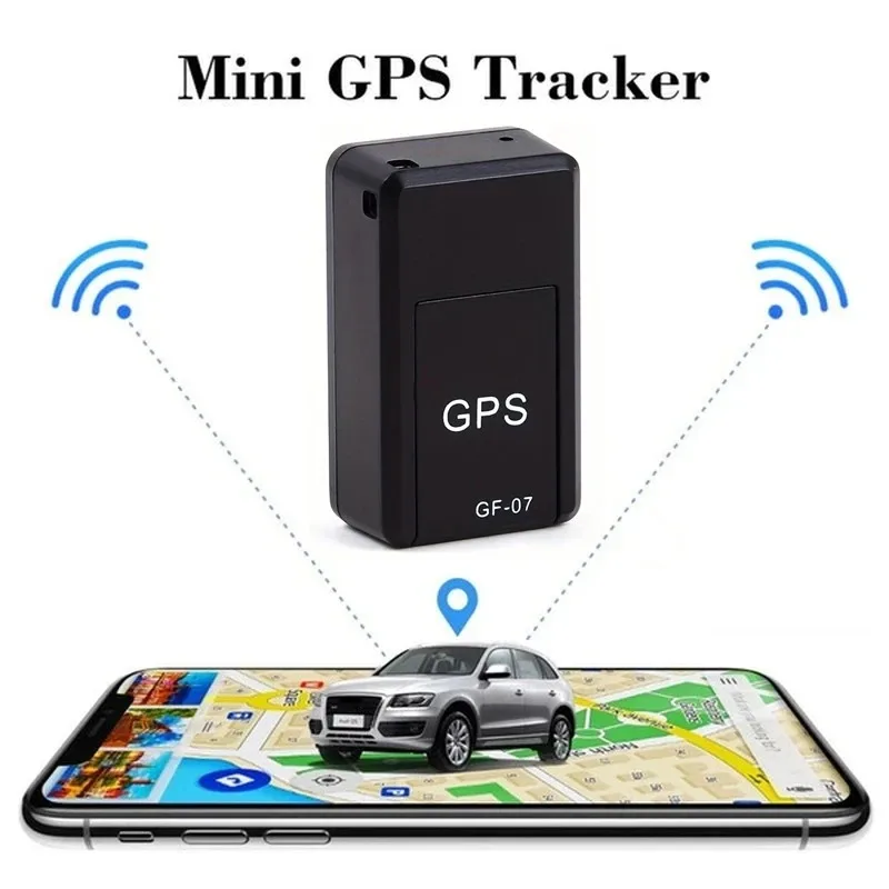 GF07 Magnetic Mini GPS Tracker Real-Time Vehicle Locator Car Pet Tracking Device Compact Portable GPS Locator Position APP __--*