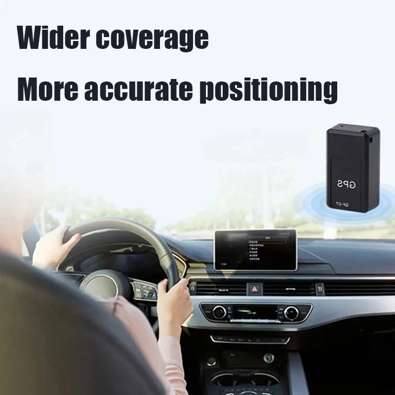 GF07 Magnetic Mini GPS Tracker Real-Time Vehicle Locator Car Pet Tracking Device Compact Portable GPS Locator Position APP __--*