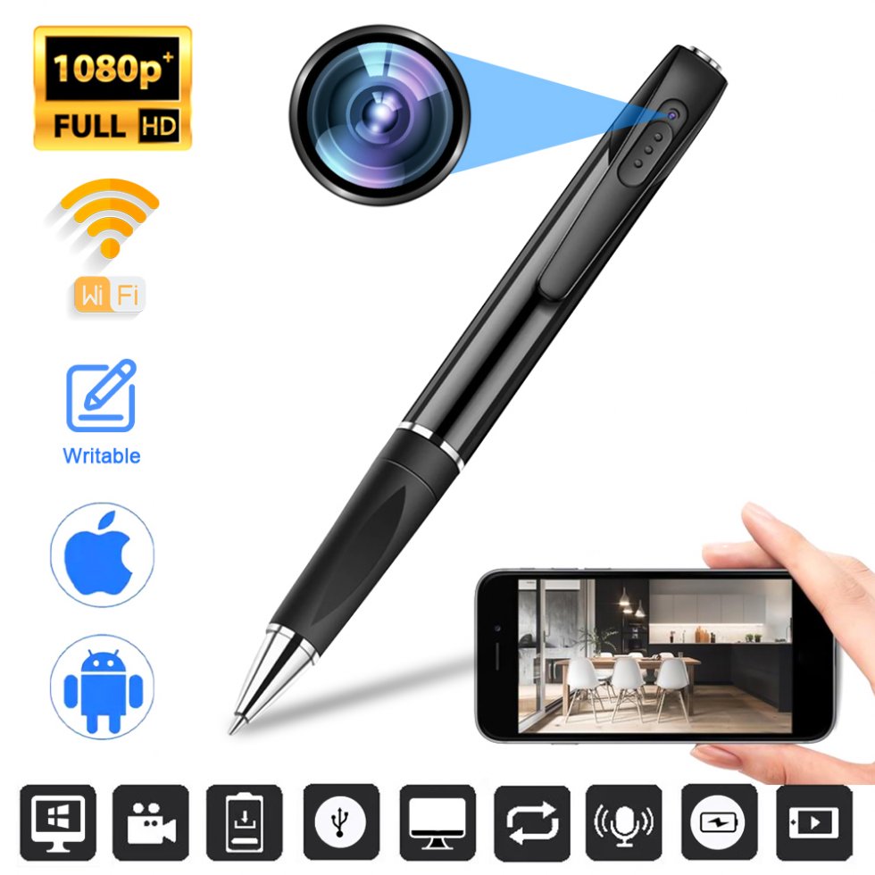 SPY SET - WiFi pen camera P2P live streaming with 1080P + Spy earpiece - Image 7