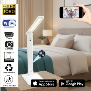 1080P  UHD WiFi A Hidden camera disguised as a study lamp