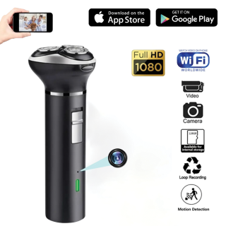 1080P  UHD WiFi Hidden camera disguised as a men's razor