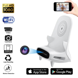 1080P  UHD WiFi Wireless phone charger with hidden camera 2